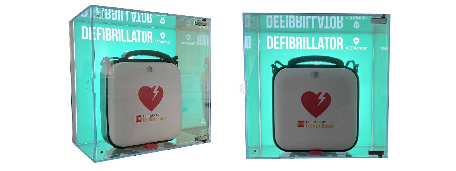 How should I store my defibrillator indoors?